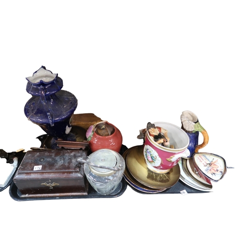 176 - A collection of assorted ceramics, glass and metalware