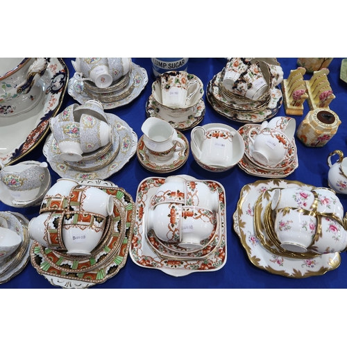 191 - A Royal Albert teaset transfer printed and overpainted with roses, together with Duchess, Gainsborou... 