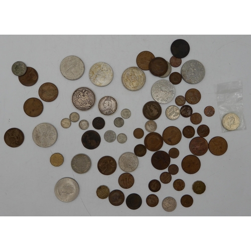 303 - Great Britain a lot of GB coins to include a Victoria crown 1890, Victoria half crown 1888, Victoria... 