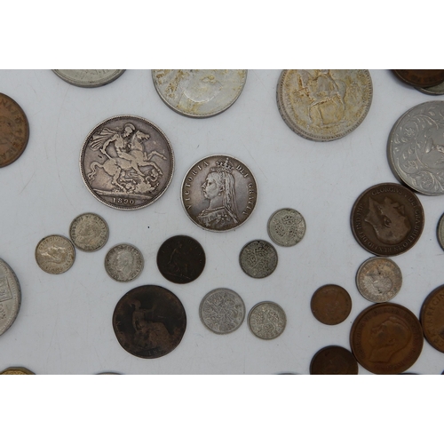 303 - Great Britain a lot of GB coins to include a Victoria crown 1890, Victoria half crown 1888, Victoria... 