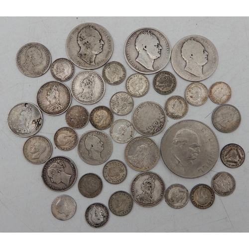 309 - Great Britain a lot comprising various British coins with George IIII, Victoria etc