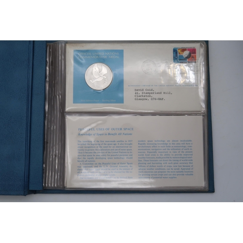 313 - Medallic First Day Covers with July 17 1975 Apollo Soyuz Link-Up, 18 April 1974 Michelangelo 500th A... 