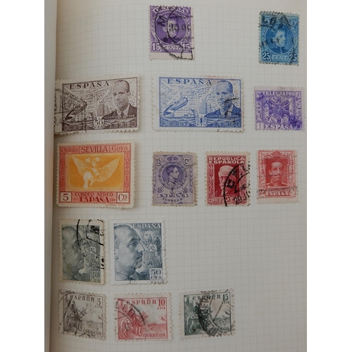 315 - The F.G. Cadet Album a worldwide stamps used and hinged  