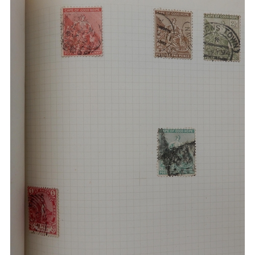 315 - The F.G. Cadet Album a worldwide stamps used and hinged  