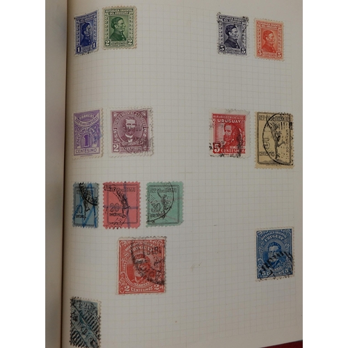 315 - The F.G. Cadet Album a worldwide stamps used and hinged  