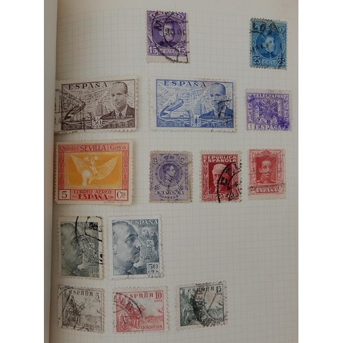 315 - The F.G. Cadet Album a worldwide stamps used and hinged  