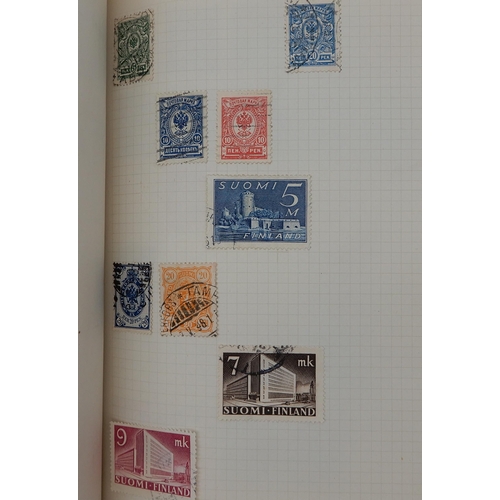 315 - The F.G. Cadet Album a worldwide stamps used and hinged  