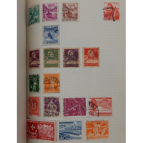 315 - The F.G. Cadet Album a worldwide stamps used and hinged  