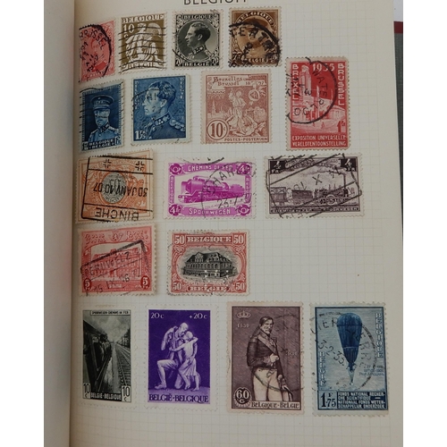 315 - The F.G. Cadet Album a worldwide stamps used and hinged  