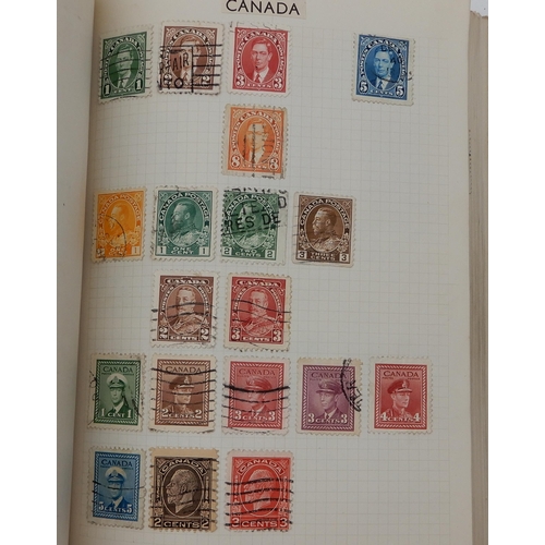 315 - The F.G. Cadet Album a worldwide stamps used and hinged  