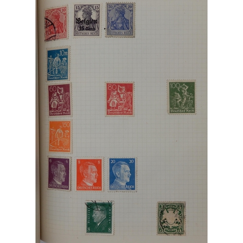 315 - The F.G. Cadet Album a worldwide stamps used and hinged  