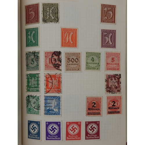 315 - The F.G. Cadet Album a worldwide stamps used and hinged  