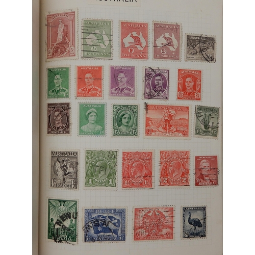 315 - The F.G. Cadet Album a worldwide stamps used and hinged  