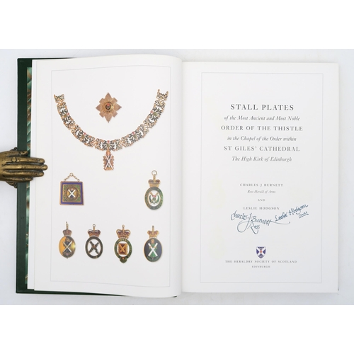 354 - Burnett, Charles J. & Hodgson, Leslie Stall Plates of the Most Ancient and Most Noble  Order of ... 