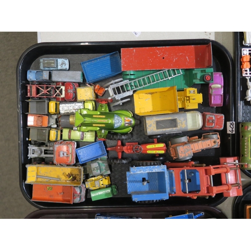 406 - A large collection of play-worn model vehicles, with Matchbox, Dinky and Corgi examples etc. 