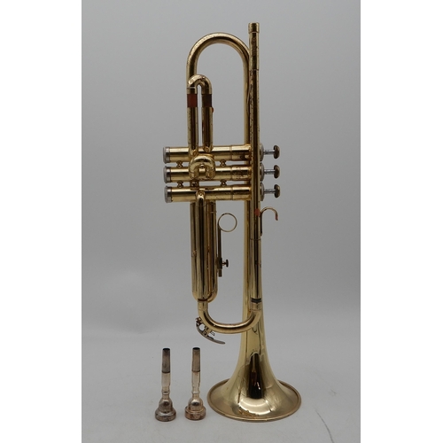 413 - A Yamaha YTR-234 trumpet serial number 125074 together with a Vincent Bach Corp 2-1/2 C mouthpiece a... 