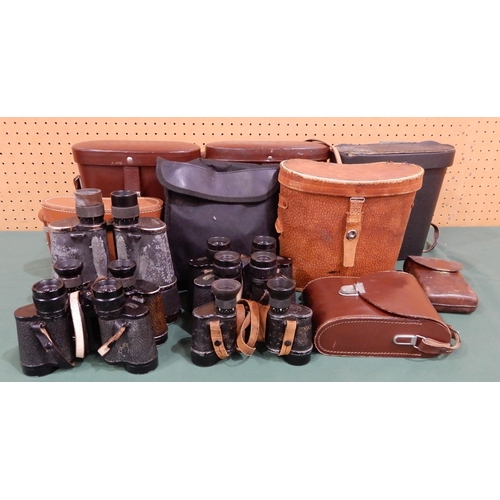 416 - Carl Zeiss Jenna a lot comprising various Carl Zeiss binoculars together examples from Canon, Kenloc... 