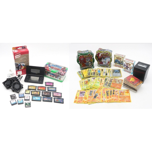 420 - A collection of Pokemon and Future Card Buddyfight cards, together with a Topps Match Attax trading ... 