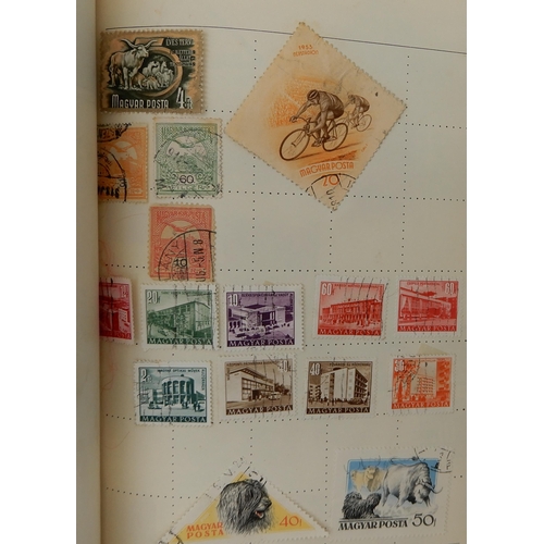 429 - The Albion Stamp Album with various worldwide stamps together with a small stock book with Deutsches... 