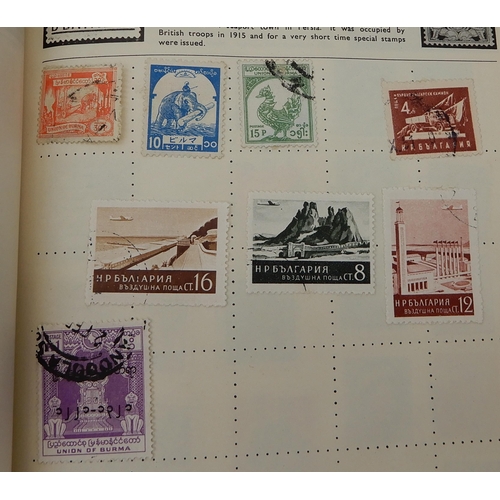 429 - The Albion Stamp Album with various worldwide stamps together with a small stock book with Deutsches... 