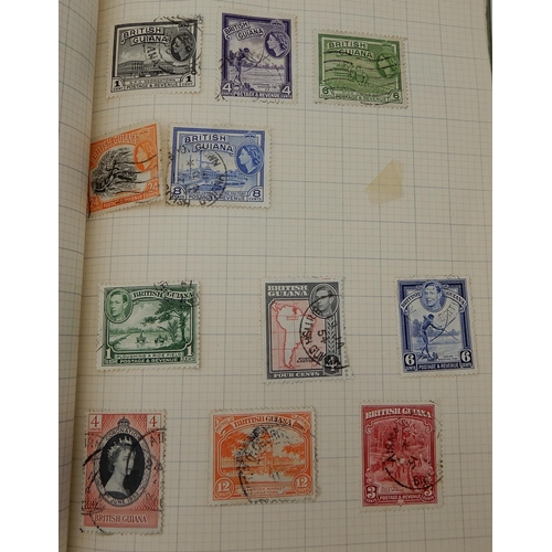 429 - The Albion Stamp Album with various worldwide stamps together with a small stock book with Deutsches... 