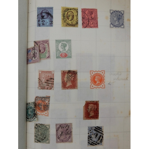 429 - The Albion Stamp Album with various worldwide stamps together with a small stock book with Deutsches... 