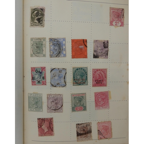 429 - The Albion Stamp Album with various worldwide stamps together with a small stock book with Deutsches... 