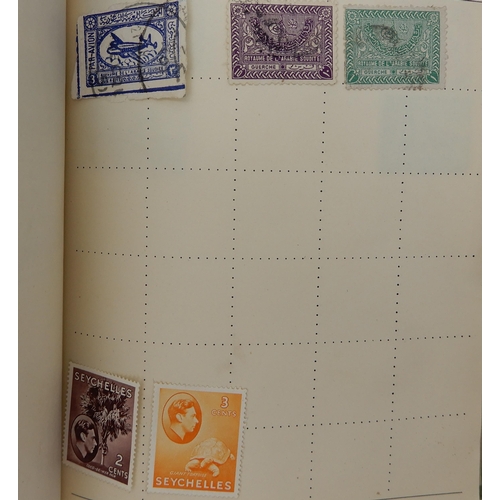 429 - The Albion Stamp Album with various worldwide stamps together with a small stock book with Deutsches... 