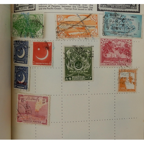 429 - The Albion Stamp Album with various worldwide stamps together with a small stock book with Deutsches... 