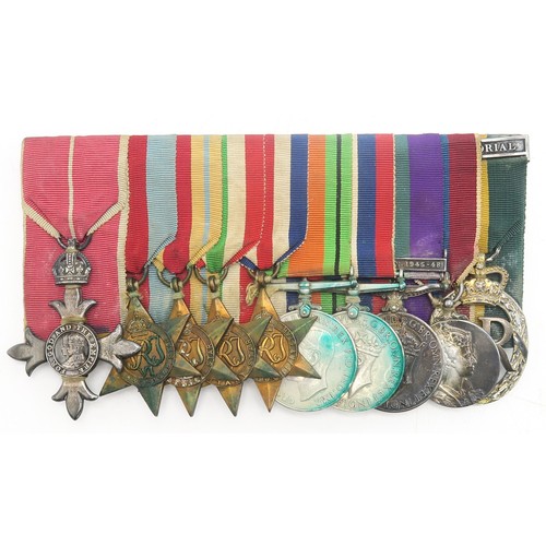 2623 - A POST-WAR M.B.E. MEDAL GROUP OF TEN AWARDED TO MAJOR JAMES HYND GRAHAM, THE PARACHUTE REGT., TERRIT... 