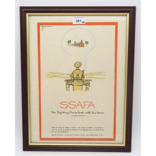 367 - Three original WW2 propaganda posters, comprising a framed SSAFA (Soldiers' Sailors' and Airmen's Fa... 