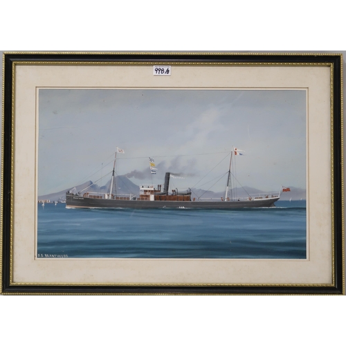 1000 - SCOTTISH SCHOOL S.S. BRANTWOOD Gouache, 36 x58cm