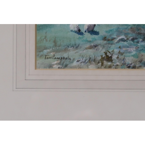 914 - TOM CAMPBELL (SCOTTISH 1865-1943) SUMMERTIME Watercolour, signed lower left, 26 x 35cm&nbs... 