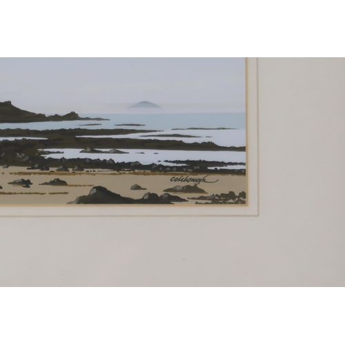 918 - FRANK COLCLOUGH (SCOTTISH b.1973) AILSA CRAIG Gouache, signed lower right, 14.5 x 22cm&nbs... 