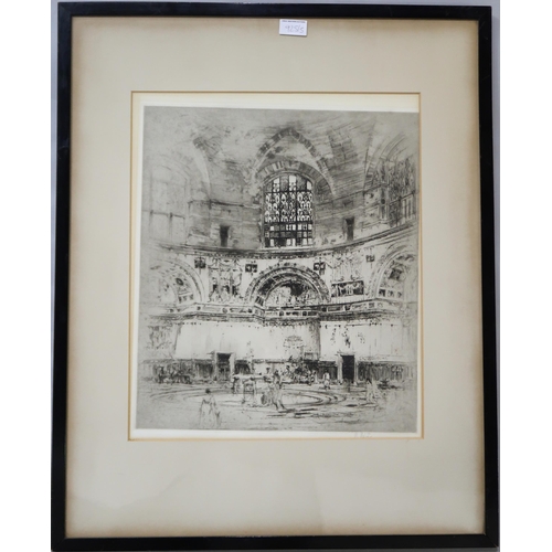 925 - WILLIAM WALCOT RBA, RE(RUSSIAN 1874-1943) ENTRY OF A CONSUL Etching, signed lower right, 53 x 60cm T... 