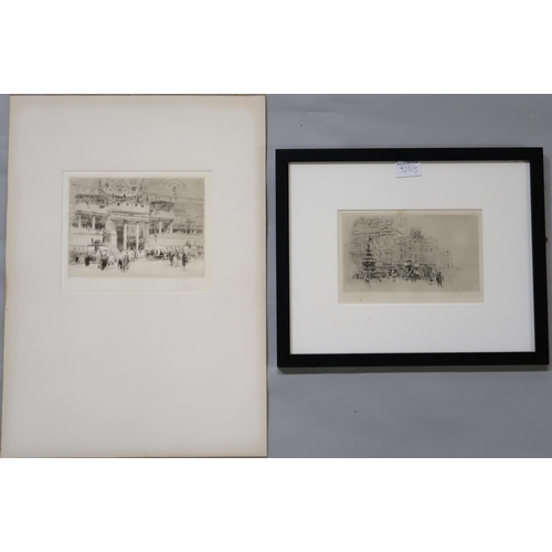 925 - WILLIAM WALCOT RBA, RE(RUSSIAN 1874-1943) ENTRY OF A CONSUL Etching, signed lower right, 53 x 60cm T... 