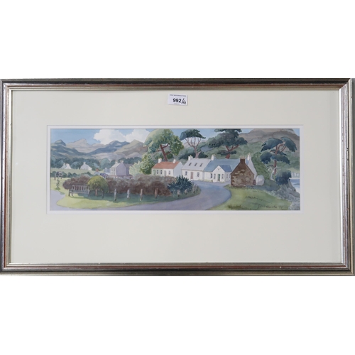 992 - JUNE SHANKS (SCOTTISH CONTEMPORARY) LETTERFERN, LOCH OUICH Watercolour, signed lower right, dated (1... 