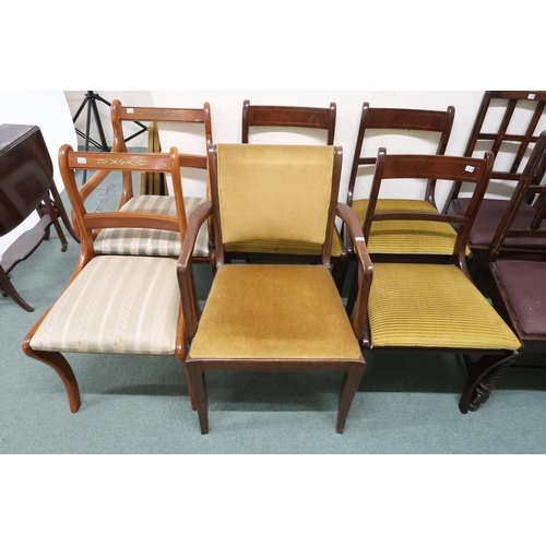 124 - A lot of twenty assorted 20th century upholstered dining chairs (2)