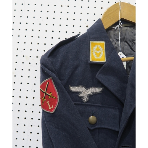 350 - A WW2 German Third Reich-style Luftwaffe tunic, labelled 