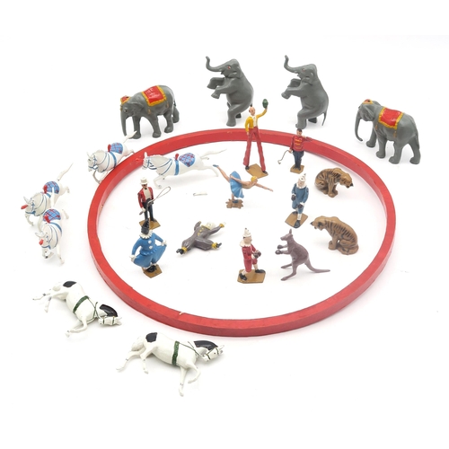 353 - A Britains circus set, with ring