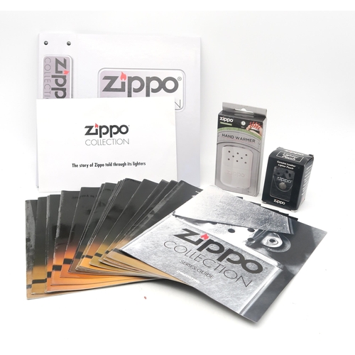 359 - Boxed Zippo Collection lighters, with corresponding magazines, together with assorted others