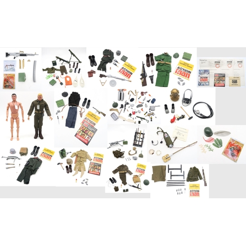 360 - Two vintage Action Man figures by Palitoy under license from Hasbro © 1964, each with dog tag; ... 