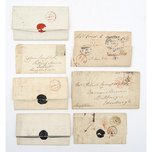 365 - An interesting collection of letters dated 1814-32, addressed to members of the Campbell family - a ... 