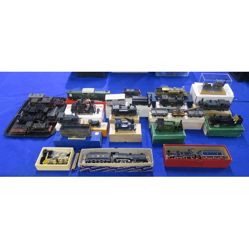 393 - A collection of kit-built model railway locomotives, including examples by Slater's, E.M.K.D.E., Har... 