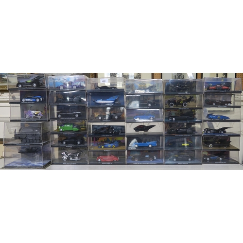 400 - A quantity of DC Comics Batman Automobilia model vehicles produced by Eaglemoss Collections, with ac... 