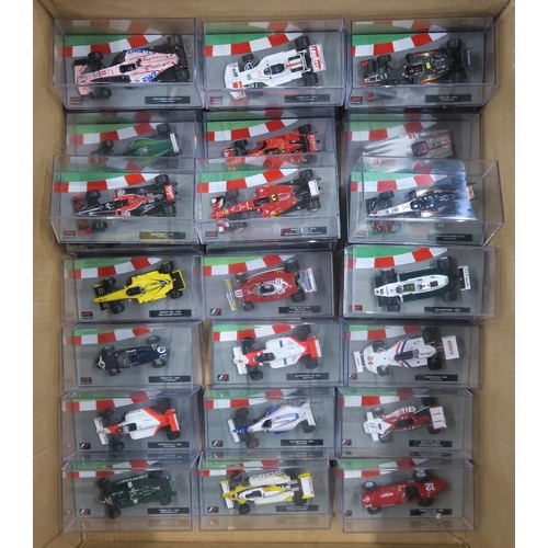 401 - A large quantity of Formula 1: The Car Collection model vehicles, produced by Panini Collections, wi... 