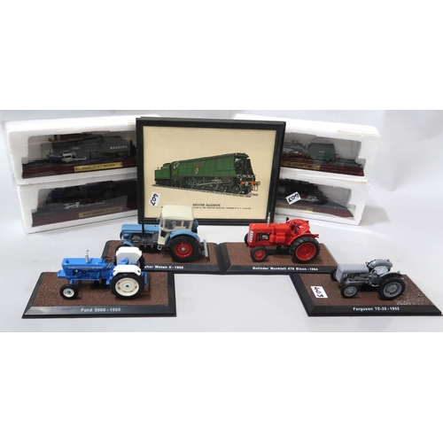 403 - A quantity of boxed Great British Locomotives Collection 00-scale models, with corresponding magazin... 