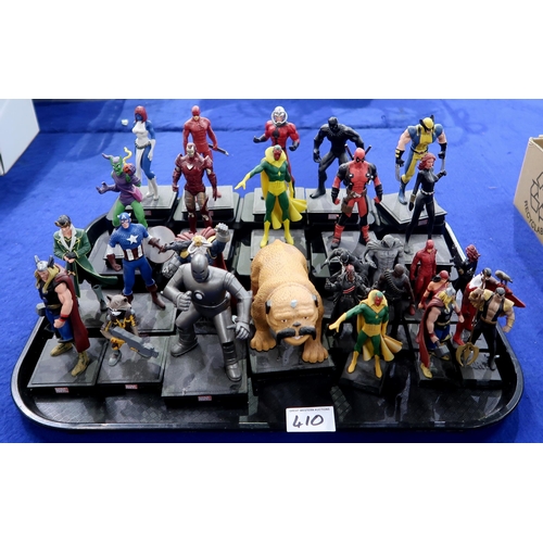 410 - A large quantity of boxed Marvel Movie Collection superhero figurines produced by Eaglemoss Publicat... 