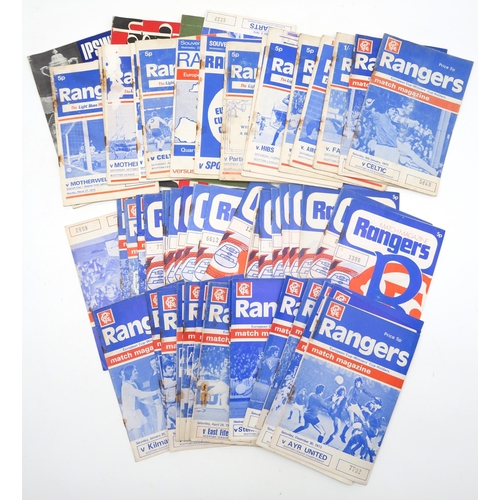 416 - A collection of 1970s-era Rangers F.C. matchday magazines; together with an assortment of 1960s and ... 