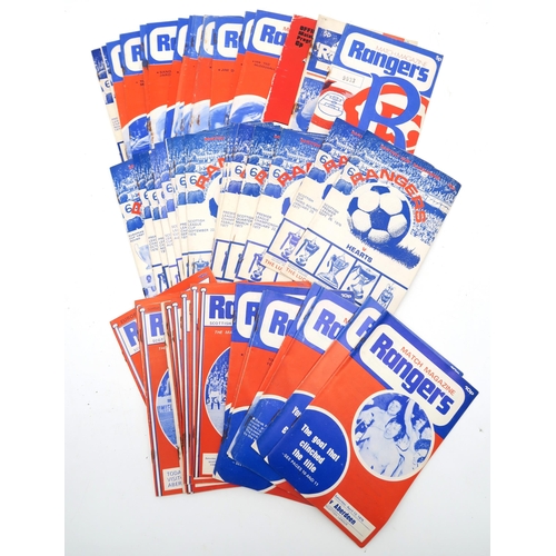 416 - A collection of 1970s-era Rangers F.C. matchday magazines; together with an assortment of 1960s and ... 